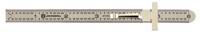 Johnson Level & Tool 7202 6 In. Stainless Steel Pocket Clip Rule
