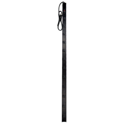 Master Electrician Ps-122-4-r3 Black 12 Outlet Metal Power Stick