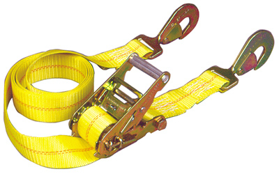 04110 10 X 2 Ft. Auto Ratchet Tie Down With Twisted Snap Hooks