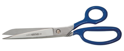 209-blu-p 9 In. Chrome Bent Scissor