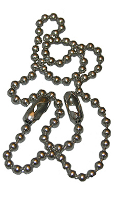 02-3453 15 In. Chrome Bead Chain