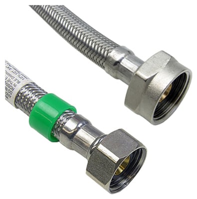 10-0821 Stainless Steel Toilet Connector - 0.5 X 0.88 X 20 In.