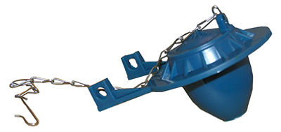 04-1585 Blue Chemical Resistant Tank Flapper With Chain