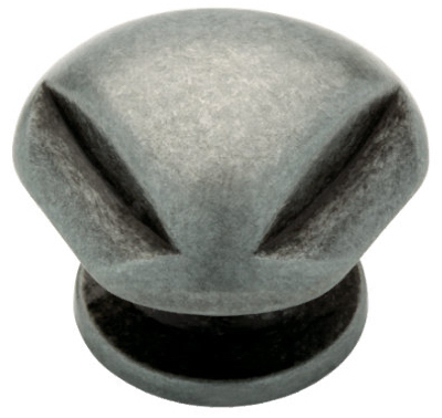 62933ap Pewter Triangle Top Cabinet Knob - 1.25 In.