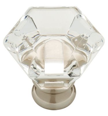 P15573c-116c 1.25 In. Faceted Acrylic Cabinet Knob