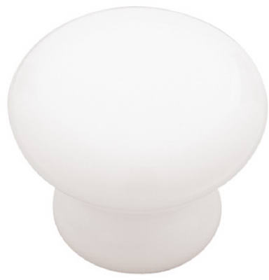 P95702c-w-c 1.25 In. White Ceramic Round Knob
