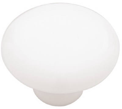 P95715h-w-c 1.5 In. White, Mushroom Knob