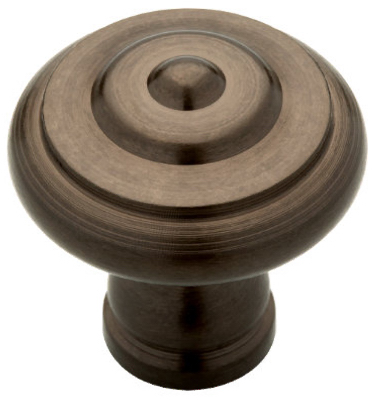 65435rb 1.38 In. Rubbed Bronze Ii Ringed Cabinet Hardware Knob