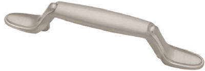 P50122h-sn-c5 Satin Nickel Decorative Spoon Foot Pull - 5 In.