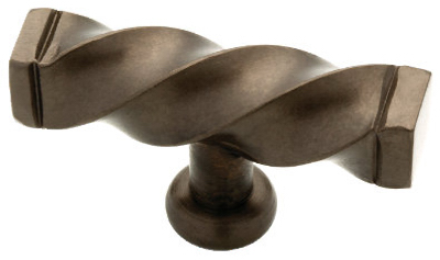 65213rb Bronze Ii Twisted Cabinet Hardware T-knob - 2.5 In.