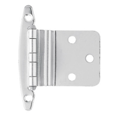 H00930c-chr-o3 2 Pack Inset Hinge Without Spring, Chrome - 0.38 In.