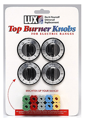 Cpr404 Electric Top Burner Knobs, Black, 4 Pack