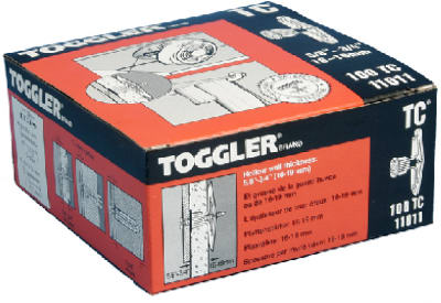 11011 0.63-0.75 In. Toggler Tc Hollow Wall Anchors, 100 Pack