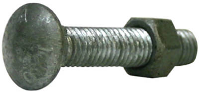 Midwest Air 328502c 0.31 X 1.25 In. Galvanized Carriage Bolt With Nut, 20 Pack