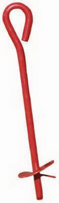 Midwest Air 901114a 4 X 40 In. Screw In Earth Anchor, Red
