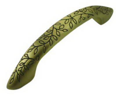 UPC 803055104101 product image for MNG Hardware MG-10410 Antique Brass Vine Pull - 3 in. | upcitemdb.com