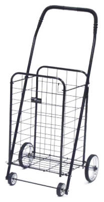 Ntc003bk Mini 4 Wheel Folding Shopping Cart, Black