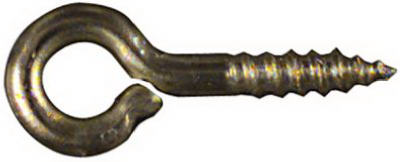 N118-737 0.81 In. Solid Brass Small Screw Eye, 7 Pack