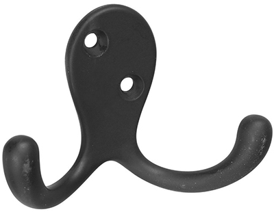 N830-153 Oil Rubbed Bronze Double Prong Robe Hook