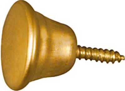 N213-496 0.62 In. Bright Brass Knob - 2 Pack