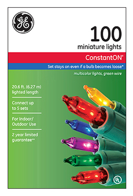 Ge64425 100 Light Multi Constanton String Light Set