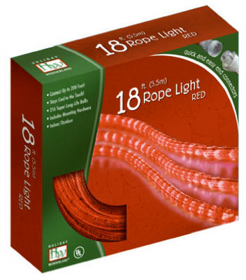 55133-88 Hw 18 Ft. Red Rope Light Set