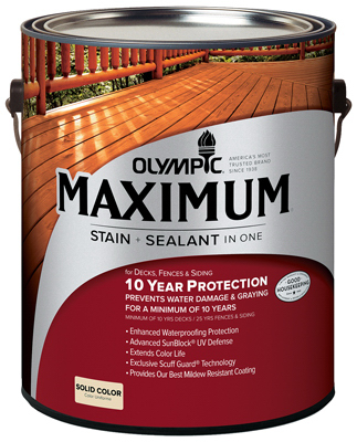 79614a-01 Red Maximum Deck Fence & Siding Stain, Gallon