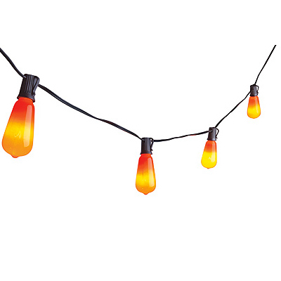 V33135-88 Orange Edison Style Glass Bulb Light Set