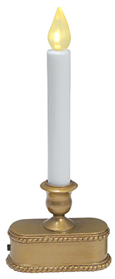 V1533-88 9 In. 1 Light, Gold, Operated Led Candolier, Warm White