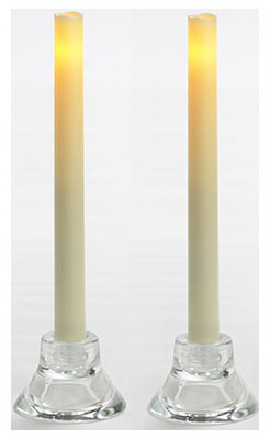 Northern International Cgt13109cr2 9 In. Wax Flameless Taper Candle, Cream