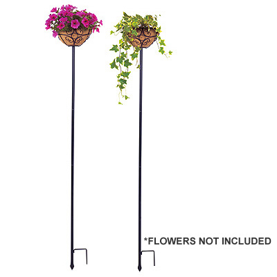88940 69 X 10 In. Adjustable Planter Stake - 2 Pack, Black