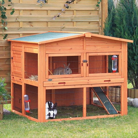 62324 Rabbit Hutch With Attic, Extra Large