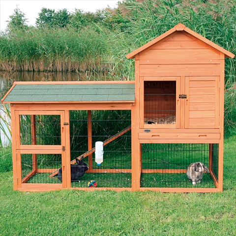 62332 Rabbit Hutch With Outdoor Run