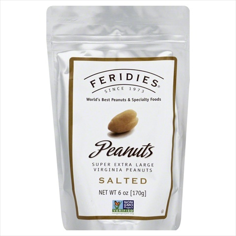 UPC 045518010066 product image for Feridies 6 oz. Salted Peanuts - Case Of 16 | upcitemdb.com
