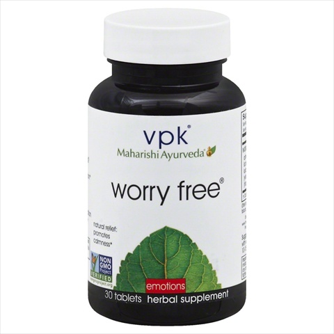UPC 010415151594 product image for Vpk By Maharishi Ayurveda Worry Free Emotions Tablet - Case Of 1 30 Tablets | upcitemdb.com