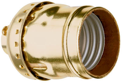 975abdcc10 Metal Shell Lampholder, 660w, 250v, Brass Finish