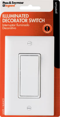 UPC 785007106817 product image for TM873WSLCCC5WP Lighted Switch- 15A- White | upcitemdb.com