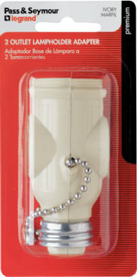 1406ibpcc5 15a 250w Ivory Pull Chain Current Tap