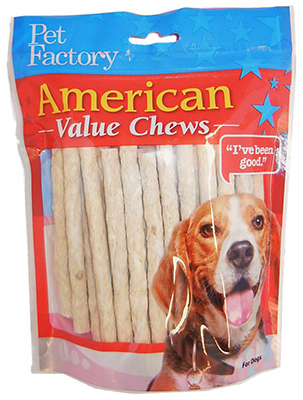 Pet Factory 28050 Munchie Rolls Dog Treat, 40 Pack