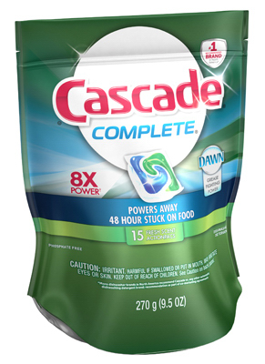 Cascade Complete All-in-1 ActionPacs Dishwasher Detergent Fresh