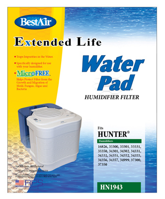 BestAir HN1943 Hunter Wick Replacement Filter For Hunter Humidifiers