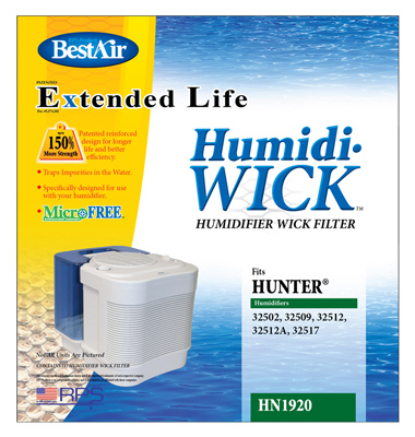 BestAir HN1920 Hunter Wick Replacement Filter For Hunter Humidifiers