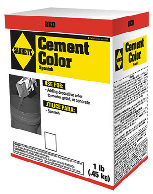 65075003-rdc04-09 Red Color Cement - 1 Lb.