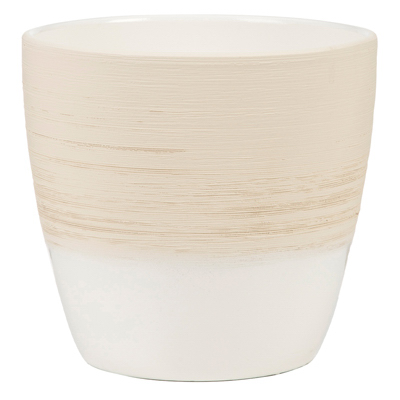 55728 Natural Edition 6.25 In. Diameter Ceramic Indoor Vanilla Planter