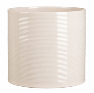 53651 5.5 In. 5.5 In. Diameter Round Ceramic Indoor Planter - White