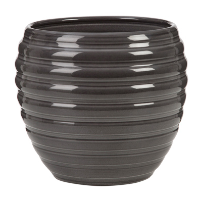 55782 6.25 In. Diameter Ceramic Indoor Planter - Gray