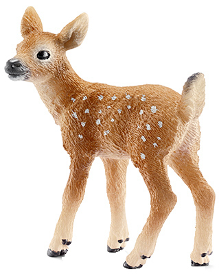 14711 Tailed Fawn Figurine, White