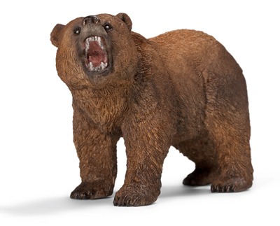 14685 Grizzly Bear Figurine, Brown
