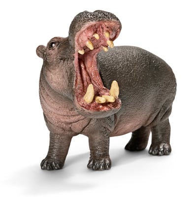 14681 Hippopotamus Figurine, Brown