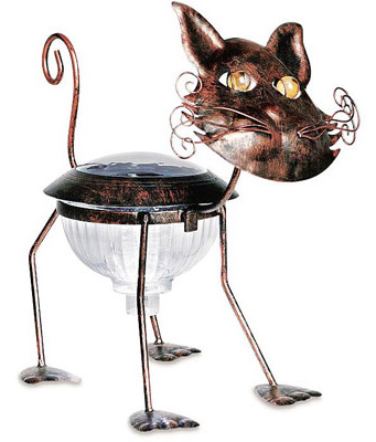 Smart Solar 3566WRM1 Metal Solar Cat Light